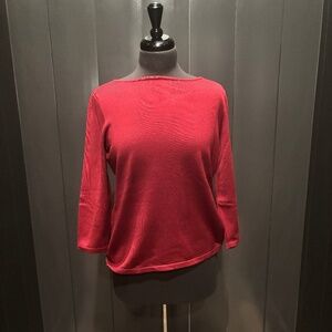 Women's Ralph Lauren Red Long Sleeved shirt